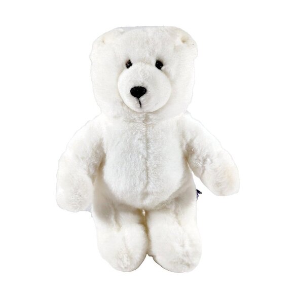 OZ  Enterprises White Polar Bear Plush Stuffed Teddy 12" - Picture 1 of 4